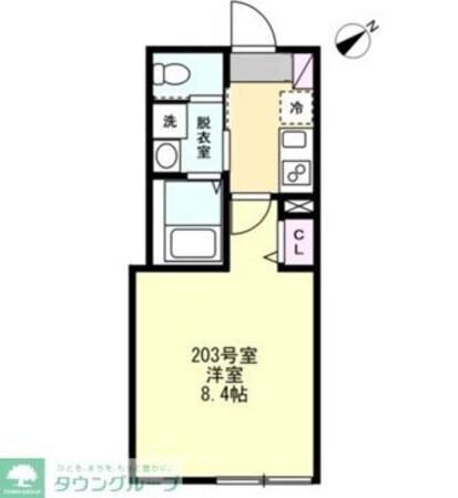 ベイルーム長津田フロントの物件間取画像